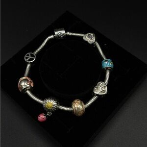 Halia Charm Bracelet and Charms 925 Sterling silver